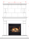 Dracme Cast Stone Mantel
